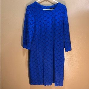 Ronni Nicole Blue Lace Spandex Dress